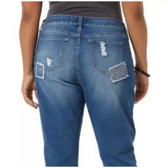 NWT Simply Emma Sz 24 Stretch Crop Capri Jeans New - Picture 6 of 6